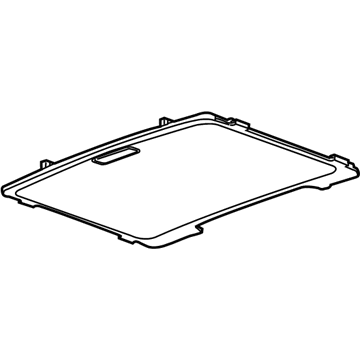 92242168 GM Sunshade, Black Illustration 1 of 1
