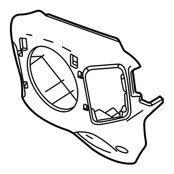 GM 84498524 Rear Cover, Black 84498524 GM Rear Cover, Black Illustration 1 of 1