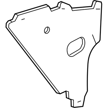 GM 23264988 Insulator, Inner Driver Side 23264988 GM Insulator, Inner Driver Side Illustration 1 of 1