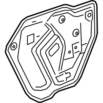 GM 42841292 Water Deflector, Inner Driver Side 42841292 GM Water Deflector, Inner Driver Side Illustration 1 of 1