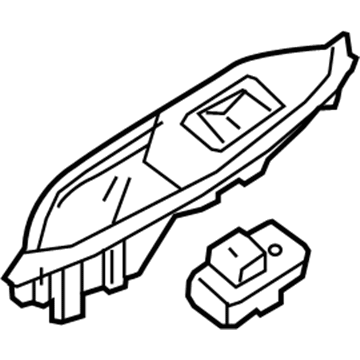 GM 84493745 Switch Bezel, Driver Side 84493745 GM Switch Bezel, Driver Side Illustration 1 of 1