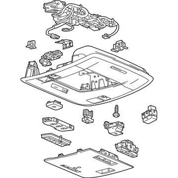 GM 84456887 Console Assembly, Gray 84456887 GM Console Assembly, Gray Illustration 1 of 1