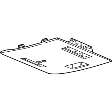 GM 84435107 Trim Plate, Gray 84435107 GM Trim Plate, Gray Illustration 1 of 1