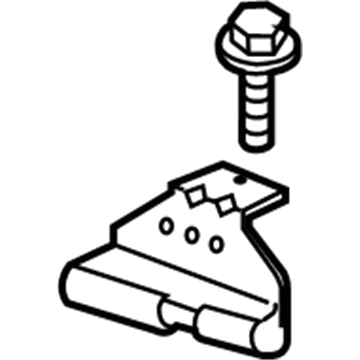 GM 12474443 Bumper Bracket, Driver Side 12474443 GM Bumper Bracket, Driver Side Illustration 1 of 1