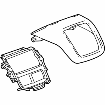 86814027 GM Rear Trim Panel, Black Illustration 1 of 1