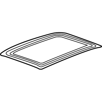 GM 22967972 Sunroof Glass 22967972 GM Sunroof Glass Illustration 1 of 1