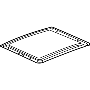 GM 22967971 Sunroof Glass 22967971 GM Sunroof Glass Illustration 1 of 1