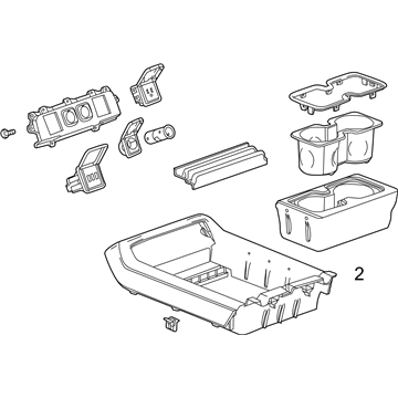 GM 84092093 Upper Trim Panel, Front 84092093 GM Upper Trim Panel, Front Illustration 1 of 1