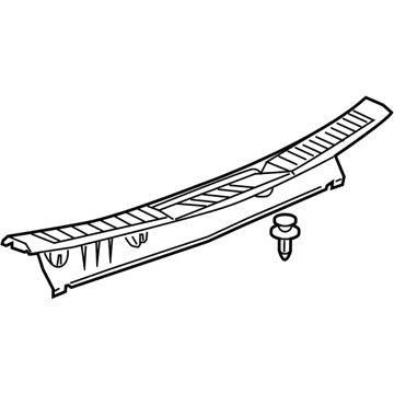 20907959 GM Rear Panel Trim Illustration 1 of 1