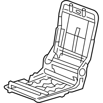 GM 22736371 Seat Frame, Rear Passenger Side 22736371 GM Seat Frame, Rear Passenger Side Illustration 1 of 1