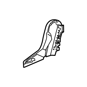 84123585 GM Seat Frame Side Cover, Gray, Rear Illustration 1 of 1