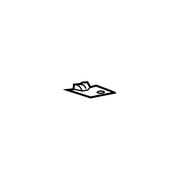 GM 84013984 Heater Control Bracket 84013984 GM Heater Control Bracket Illustration 1 of 1