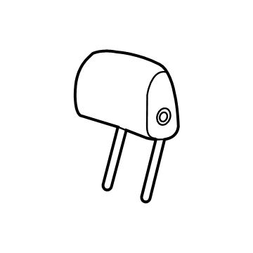 84239991 GM Headrest, Black, Rear Illustration 1 of 1