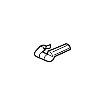 GM 84103596 Seat Track Front Cover, Rear 84103596 GM Seat Track Front Cover, Rear Illustration 1 of 1