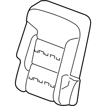 GM 84686819 Seat Back Cover, Beige, Rear 84686819 GM Seat Back Cover, Beige, Rear Illustration 1 of 1