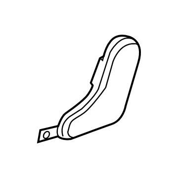 GM 84389816 Seat Frame Side Cover, Rear Outer Driver Side 84389816 GM Seat Frame Side Cover, Rear Outer Driver Side Illustration 1 of 1