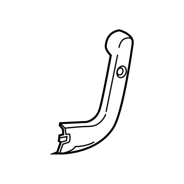 84389841 GM Hinge Cover, Gray, Rear Outer Passenger Side Illustration 1 of 1
