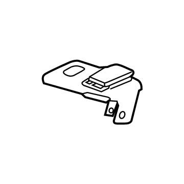 GM 84385206 Release Handle, Black, Rear 84385206 GM Release Handle, Black, Rear Illustration 1 of 1