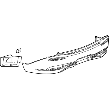 GM 85170387 Bumper Cover, Rear Lower 85170387 GM Bumper Cover, Rear Lower Illustration 1 of 1