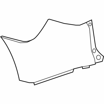 GM 84363821 Side Cover, Rear Upper Passenger Side 84363821 GM Side Cover, Rear Upper Passenger Side Illustration 1 of 1