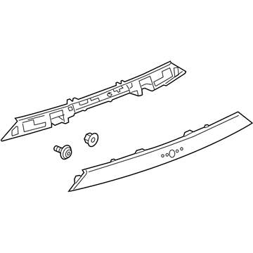 GM 84382914 Applique, Rear 84382914 GM Applique, Rear Illustration 1 of 1