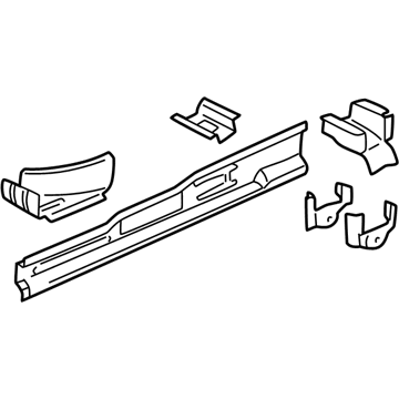 12533779 GM Inner Rocker, Driver Side Illustration 1 of 1