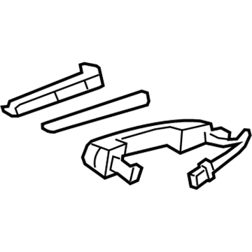 Cadillac Exterior Door Handle - 13592156