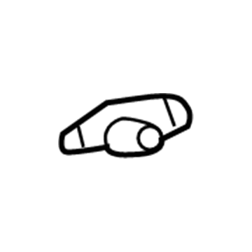 GM 23260376 Baffle, Rear Inner Passenger Side 23260376 GM Baffle, Rear Inner Passenger Side Illustration 1 of 1