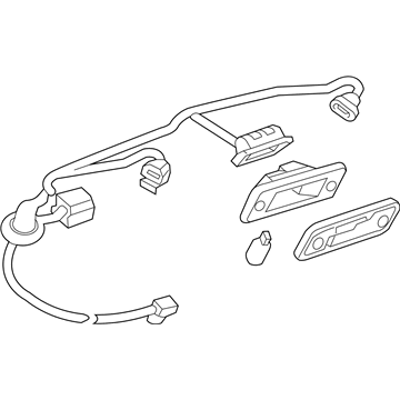 GM 42351796 License Lamp, Rear 42351796 GM License Lamp, Rear Illustration 1 of 1