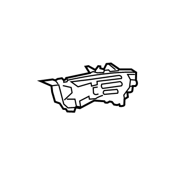 20864204 GM Upper Reinforcement, Rear Inner Driver Side Illustration 1 of 1