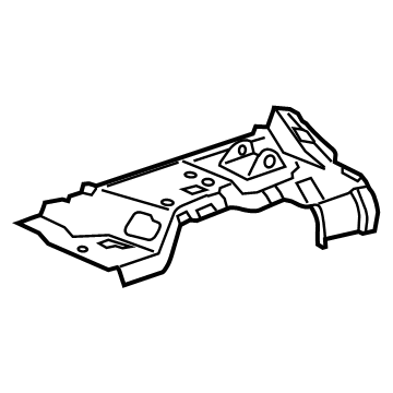 GM 20864208 Upper Extension, Rear Driver Side 20864208 GM Upper Extension, Rear Driver Side Illustration 1 of 1