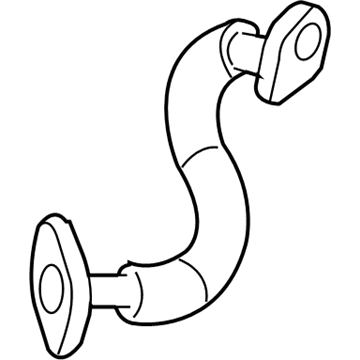GM 12602651 EGR Pipe 12602651 GM EGR Pipe Illustration 1 of 1