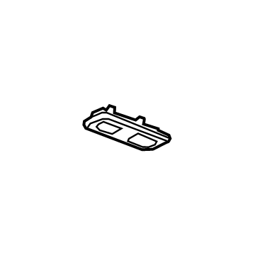 GM 86801219 Dome Lamp Assembly, Gray 86801219 GM Dome Lamp Assembly, Gray Illustration 1 of 1