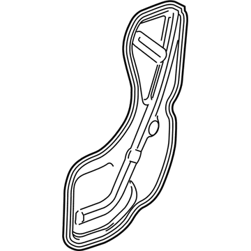 GM 23374285 Water Deflector, Rear Driver Side 23374285 GM Water Deflector, Rear Driver Side Illustration 1 of 1