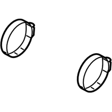 GM 15202418 Outlet Duct Clamp, Rear 15202418 GM Outlet Duct Clamp, Rear Illustration 1 of 1
