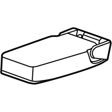 GM 22758158 Armrest, Charcoal, Rear Center 22758158 GM Armrest, Charcoal, Rear Center Illustration 1 of 1