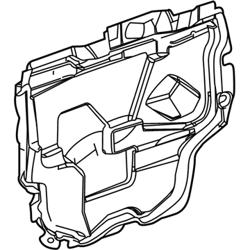 25958440 GM Water Deflector, Front Driver Side Illustration 1 of 1