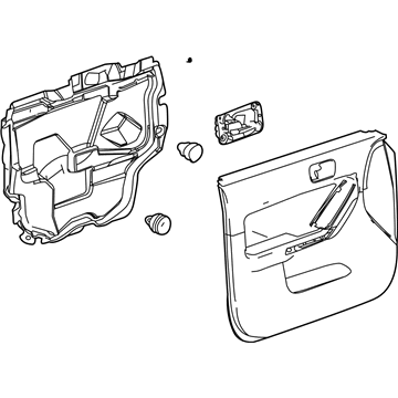 20777764 GM Door Trim Panel, Front Driver Side Illustration 1 of 1