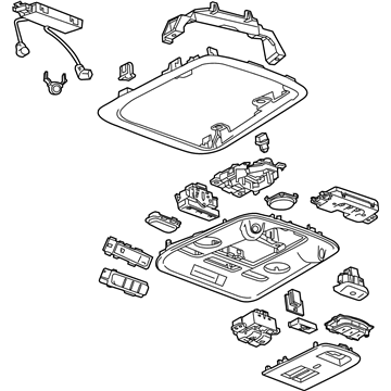 GM 22947045 Overhead Console 22947045 GM Overhead Console Illustration 1 of 1