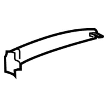 GM 13517519 Handle, Outside Insert, Rear 13517519 GM Handle, Outside Insert, Rear Illustration 1 of 1