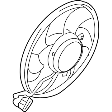 Saturn Cooling Fan Assembly - 13207167