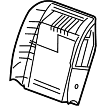 15284810 GM Seat Back Panel, Front Driver Side Illustration 1 of 1