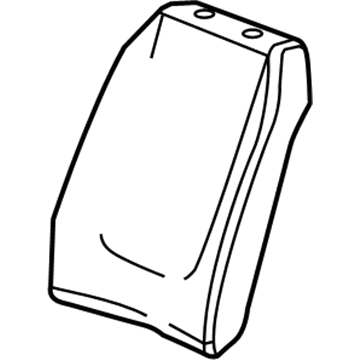 GM 10374367 Seat Back Pad, Front Driver Side 10374367 GM Seat Back Pad, Front Driver Side Illustration 1 of 1