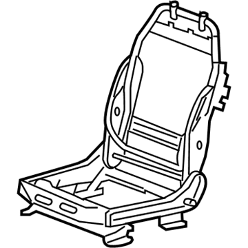 GM 15850047 Seat Frame, Front Driver Side 15850047 GM Seat Frame, Front Driver Side Illustration 1 of 1
