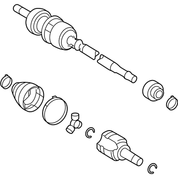 Pontiac Vibe Axle Shaft - 19205411