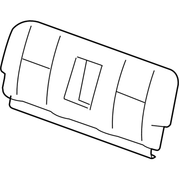 20904943 GM Seat Back Cover, Rear Illustration 1 of 1