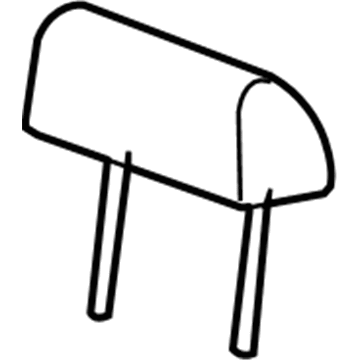 GM 20904930 Headrest, Titanium, Rear 20904930 GM Headrest, Titanium, Rear Illustration 1 of 1