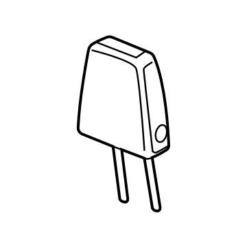 85010270 GM Restraint Assembly-Rear Seat Head *Backen Blackk Illustration 1 of 1