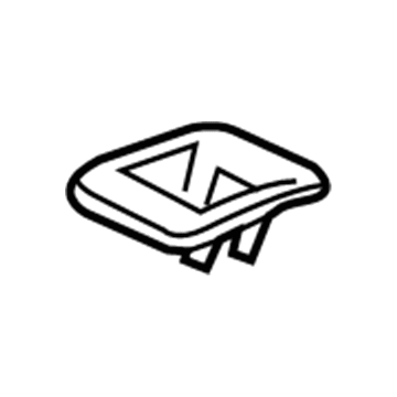 GM 39041657 Latch Cover, Black, Rear 39041657 GM Latch Cover, Black, Rear Illustration 1 of 1