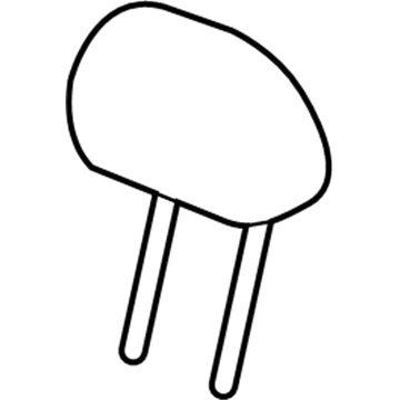 39157600 GM Headrest, Beige, Rear Illustration 1 of 1